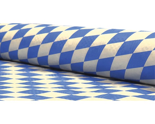 Nappe à losanges bleus et blancs bavarois 100 cm x 10 m