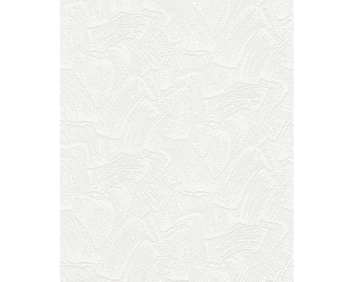 Papiertapete 978701 Struktur überstreichbar weiß Weisse Relief-Tapete mit Bogenmuster