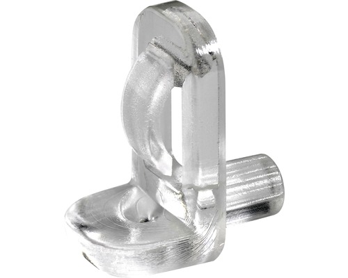 Taquet pour tablettes en verre 5 mm plastique, 8 pièces Support d''étagère en plastique