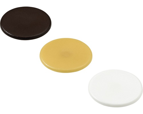 Abdeckkappe für Rastex 12/15 mm weiß-braun-beige, 48 Stück Abdeckkappen in verschiedenen Farben