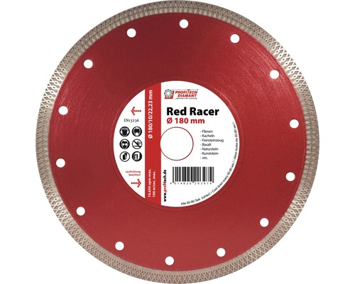Disque à tronçonner diamanté Profi-Tech Red Racer Ø 180x22,23 mm