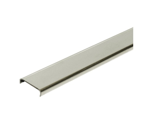 Profilé de raccordement mural Duralis acier inoxydable 8 mm Rail profilé en métal