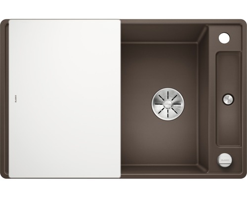 Évier Blanco avec égouttoir et bonde à panier