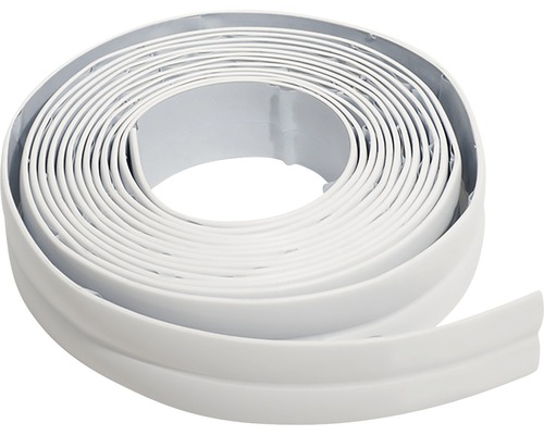 Bande de connexion Sanistrip blanc autocollant 10 mm longueur 3,5 m Rouleau de plinthe blanche