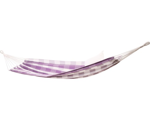 Hamac Garda coton 100x200 cm violet à carreaux