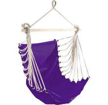 Fauteuil suspendu Fashion coton 85x160 cm violet-thumb-0