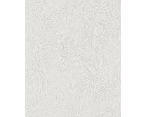Papier peint intissé 767001 Wallton Technique blanc Papier peint blanc avec motif brossé
