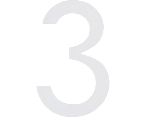 Hausnummer 3 aus Metall