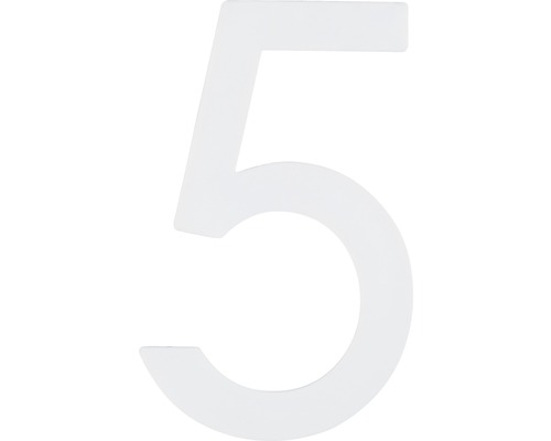 Numéro de maison 5 en plastique