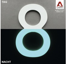 Numéro de maison Alpertec zéro, lumineux de jour comme de nuit