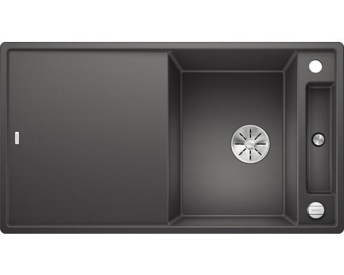 Spüle Blanco AXIA III 5 S 915 x 510 mm felsgrau ohne Multifunktionsschale 523216 Spüle aus Silgranit mit Abtropffläche