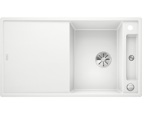 Spüle Blanco AXIA III 5 S 915 x 510 mm weiß ohne Multifunktionsschale 523219 Spülbecken mit Abtropffläche