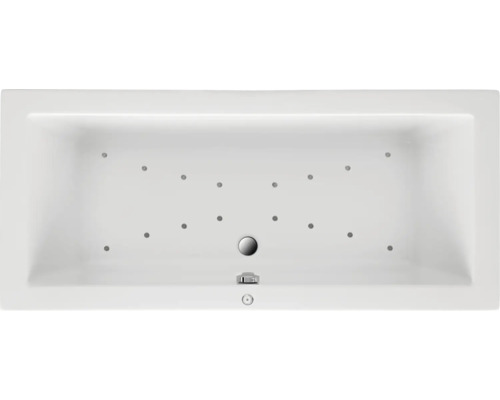 Baignoire balnéo rectangulaire silhouette OTTOFOND Matrix 90 x 190 cm blanc brillant 59830