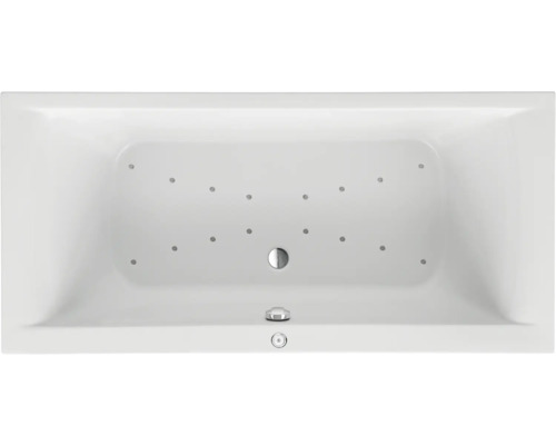 Baignoire balnéo rectangulaire OTTOFOND Wistula 75 x 170 cm blanc brillant 59840 Vue intérieure d''une baignoire avec jets