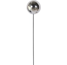 Boule de jardin en acier inoxydable sur une tige
