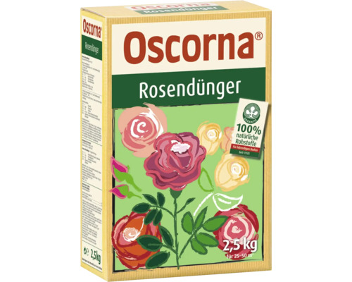 Engrais pour rosiers Oscorna 2.5 kg Emballage d''engrais pour rosiers Oscorna, 2,5 kilogrammes