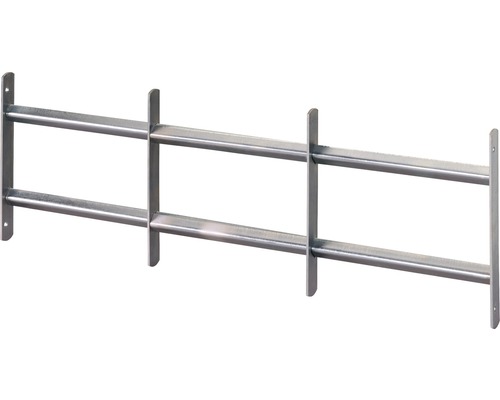 Grille de fenêtre Venlo, extensible 700-1050 x 300 mm Grille de fenêtre métallique avec deux barreaux horizontaux
