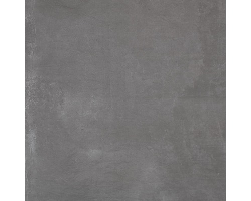Dalle de terrasse en grès cérame fin FLAIRSTONE Modern Dark bords rectifiés 90 cm x 90 cm x 2 cm Carrelage de sol gris