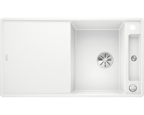 Spüle Blanco AXIA III 5 S-F 905 x 500 mm weiß ohne Multifunktionsschale 523234 Spüle mit Abtropffläche