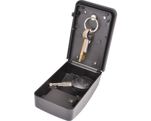 Geöffneter Schlüsselsafe mit Schlüssel