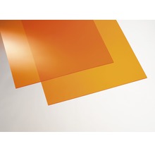 Deux plaques en plastique transparentes