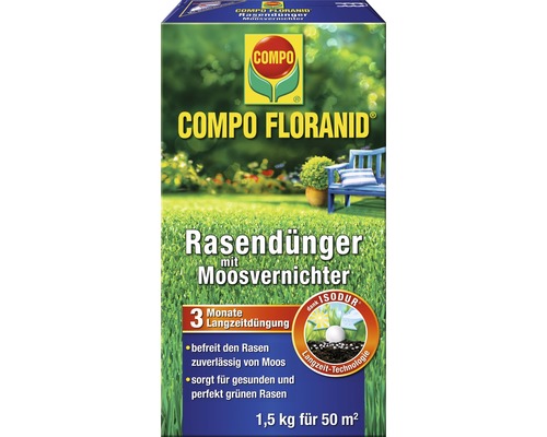Rasendünger COMPO FLORANID® Moosvernichter 1,5 kg 50 m²