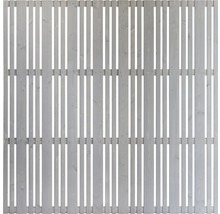 Panneau de clôture en bois Konsta Makani 180 x 180 cm gris clair-thumb-0
