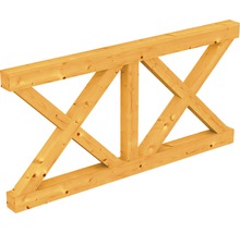 Construction en bois avec croisillons