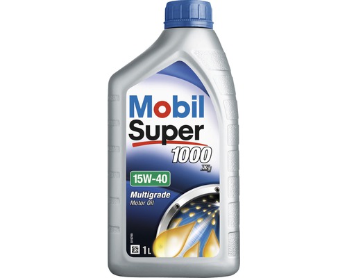 Mobil Super 1000 X1 15W-40 Mehrbereichs-Motorenöl in einer 1-Liter-Flasche