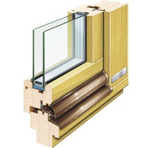 Fenêtre en bois d'épicéa 680x580 mm tirant droit-thumb-2