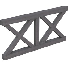 Holzbalken mit Kreuzstreben für den Bau von Holzbauten