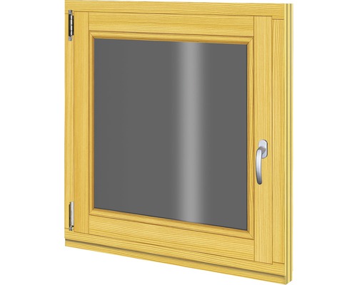 Fenêtre en bois d'épicéa 780x780 mm tirant gauche-0