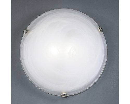 Plafonnier Salome 2 ampoules blanc/chrome 40 cm