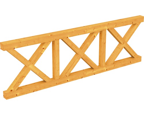 Balustrade croix de Saint-André SKAN HOLZ 270x84 cm chêne clair