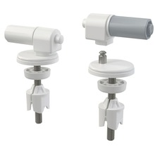 Fixation de siège de toilette avec charnières réglables