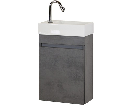 Meuble-lavabo avec lavabo et robinet pour la salle de bain