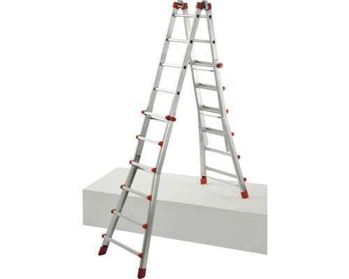 Aluminium-Mehrzweckleiter mit Sprossen