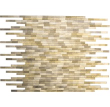 Mosaikfliese mit Holzoptik für Wand und Boden