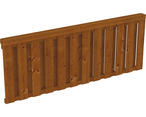 Balustrade, coffrage pour couvercle SKAN HOLZ 220x84 cm bois noyer Clôture en bois pour délimitation de propriété