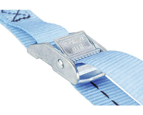 Sangle d''arrimage avec détail du fermoir à serrage