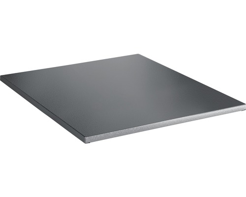 Tablette à système d'emboîtement Vario Schulte 600x500 mm gris