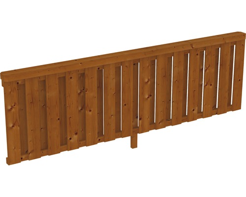Brüstung Deckelschalung SKAN HOLZ Douglasie 270x84 cm nussbaum Holzzaun-Element für den Garten