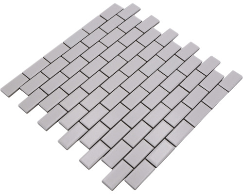 Natte de mosaïque avec des pierres en céramique rectangulaires