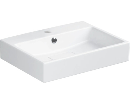 Vasque Cersanit Rivalto 60 x 45 cm blanc brillant avec couvercle en céramique