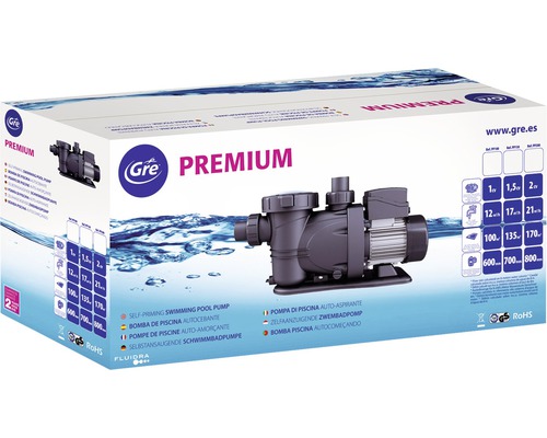 Emballage d''une pompe de piscine auto-amorçante Gre Premium