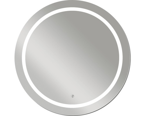 Miroir éclairé LED Design Silver Sun IP 24 (protégé contre les projections d'eau)