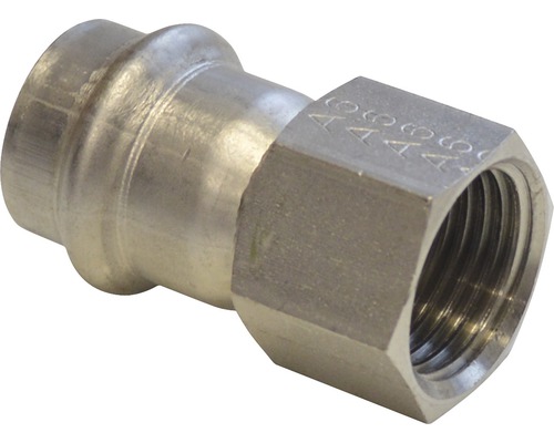 Raccord à compression Viega Sanpress pièce de recouvrement 15mmx3/4" filetage intérieur inox 436582