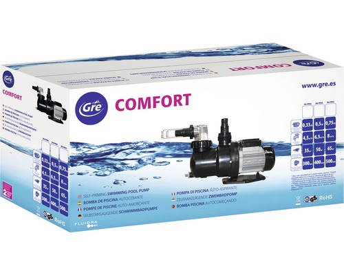 Emballage d''une pompe de piscine auto-amorçante Comfort de Gre