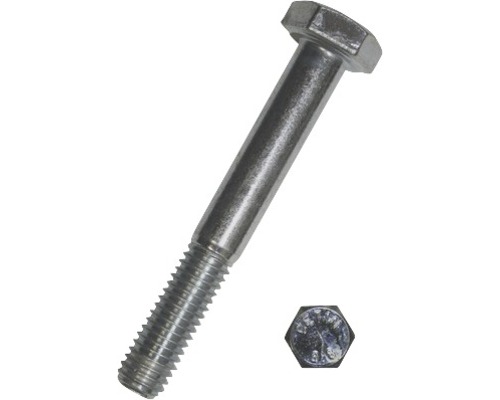 Stahlschraube DIN 931 M6X60 mm Edelstahl A2, 100 Stück