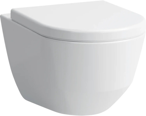 LAUFEN Wand-WC Pro Flachspüler mit Spülrand weiß glänzend ohne WC-Sitz 8209590000001